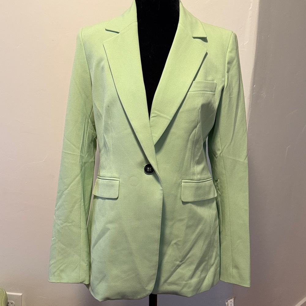 Bar III Light Green Women's Blazer